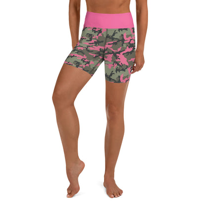 PINK CAMOFLAUGE (Yoga Shorts)