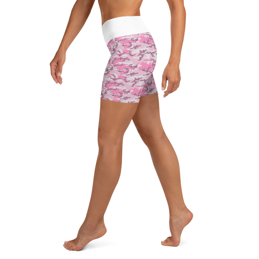 PINK CAMOFLAUGE (Yoga Shorts)