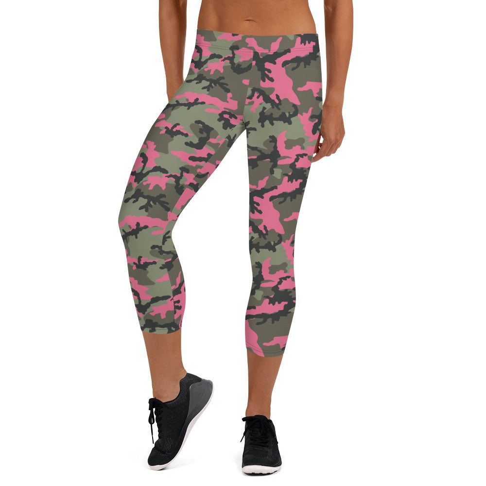 PINK CAMOFLAUGE (Capri-Leggings)