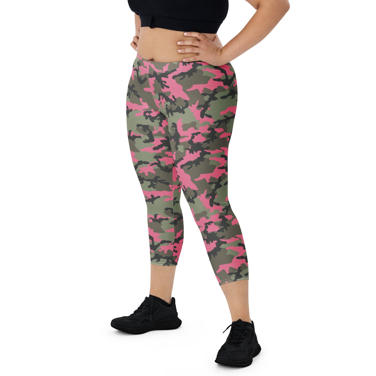 PINK CAMOFLAUGE (Capri-Leggings)