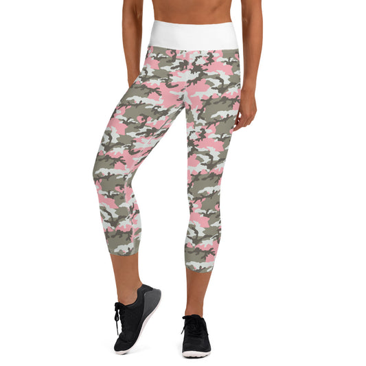 PINK CAMOFLAUGE (Yoga Capri-Leggings)