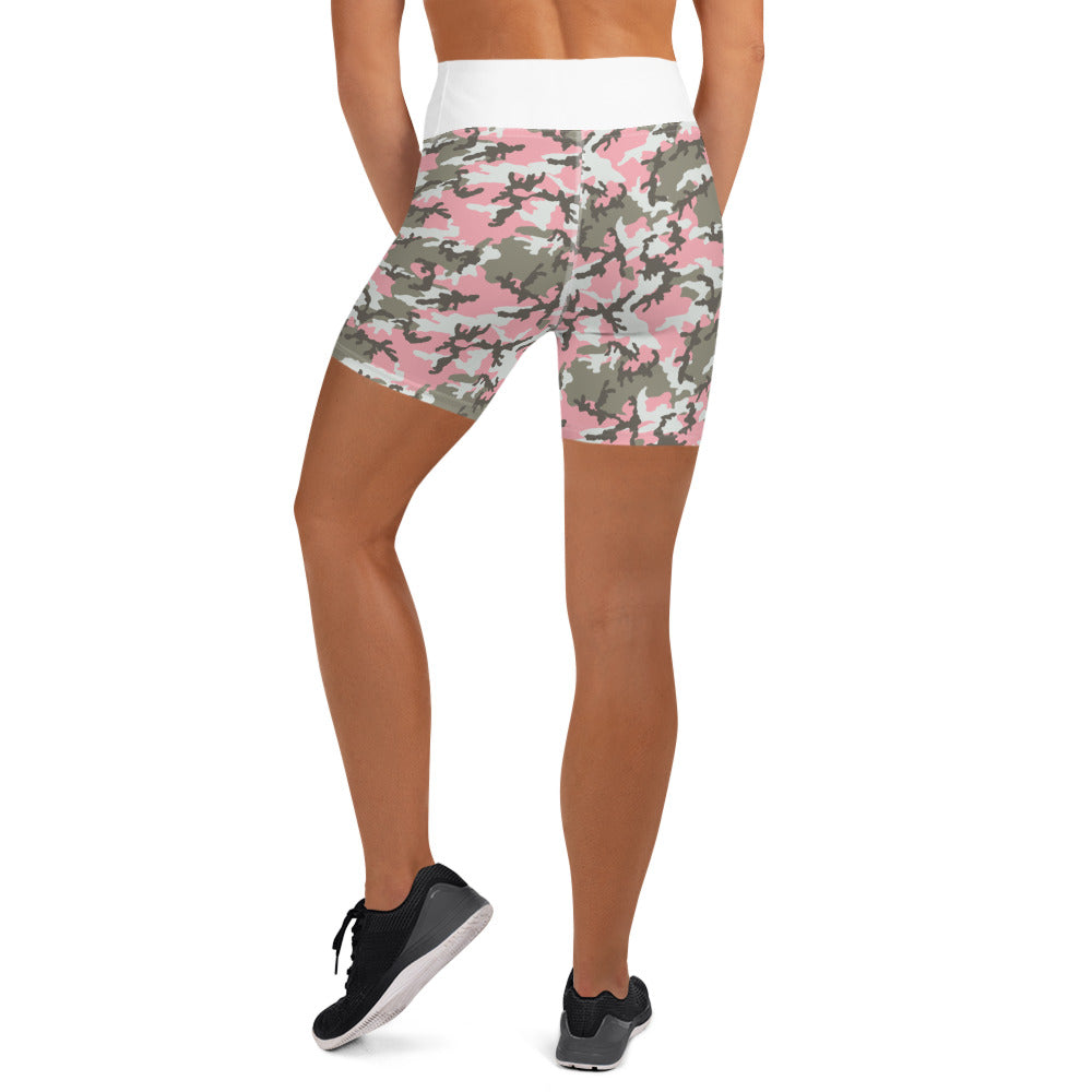 PINK CAMOFLAUGE (Yoga Shorts)