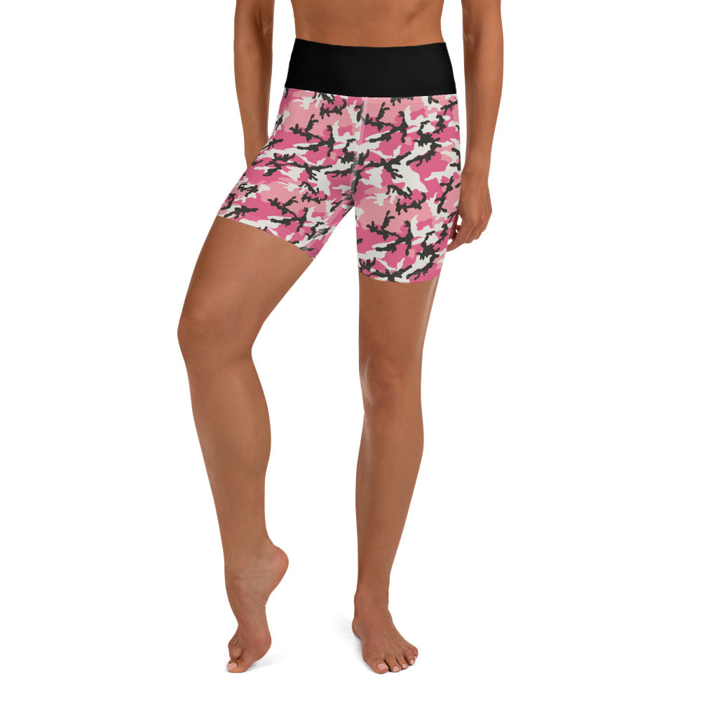 PINK CAMOFLAUGE (Yoga Shorts)