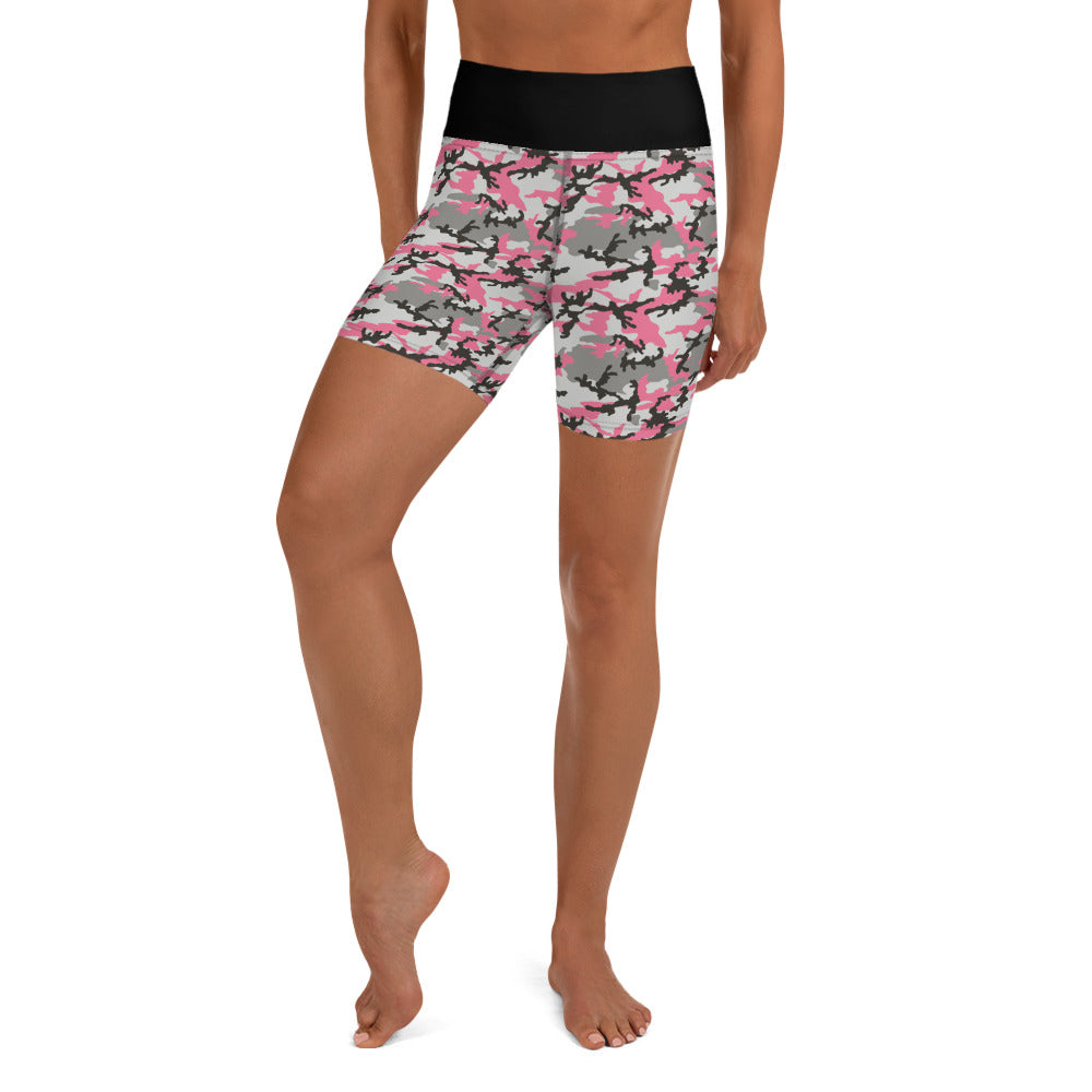 PINK CAMOFLAUGE (Yoga Shorts)